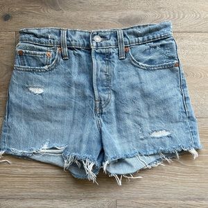 Levi’s Wedgie Shorts, Snooze You Lose wash, 27